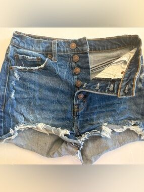 Abercrombie High-Rise Mom Shorts